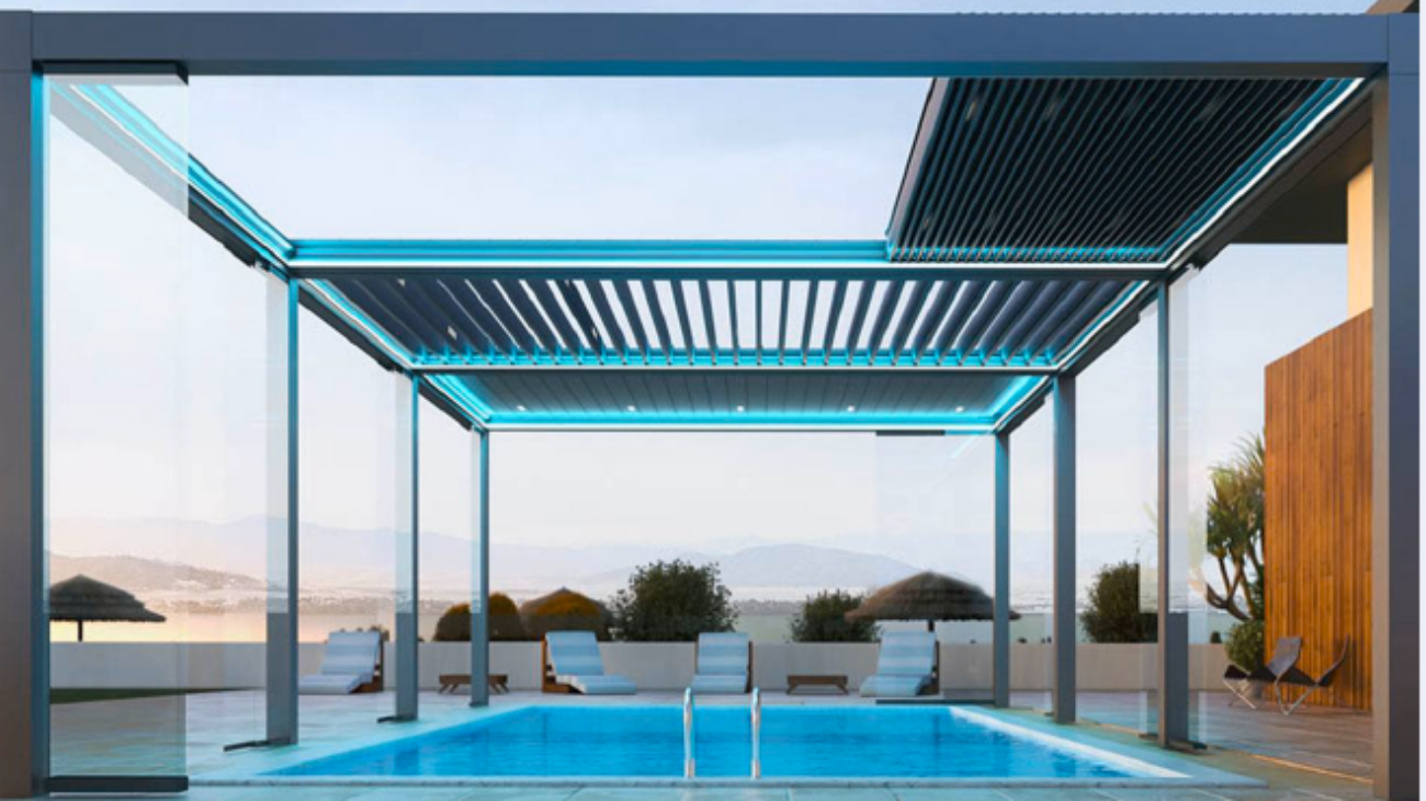 Louvered Roof Pergola