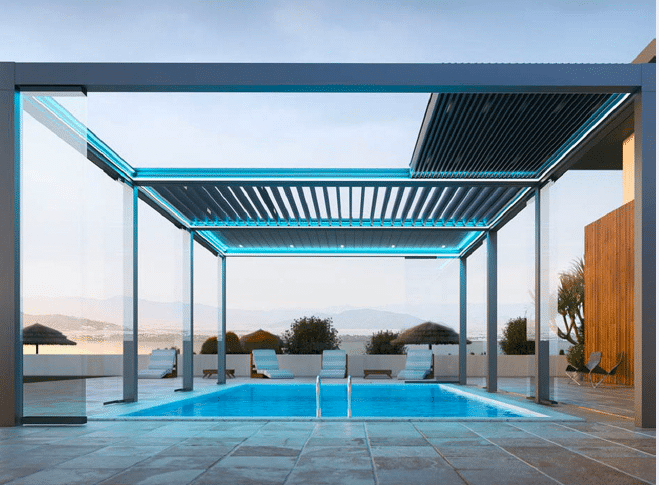 Louvered Roof Pergola